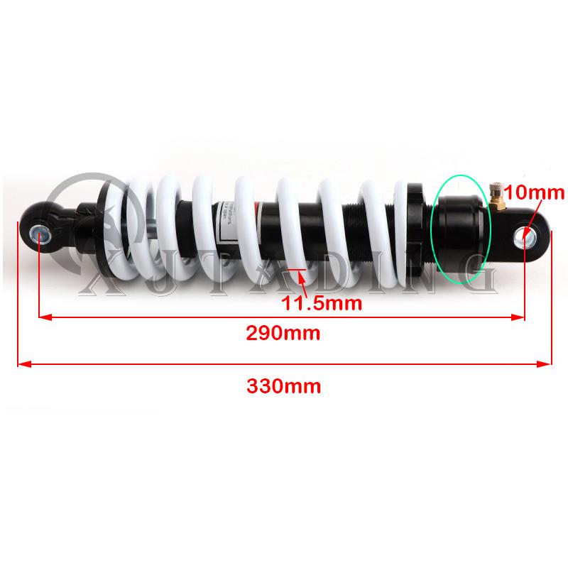 Motorcycle 290mm Rear Shock Adjustable Damping For BSE T8 KAYO CRF KLX YZF Motocross Pit Dirt Bike Accessories