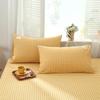 1 Pair Solid Color Plaid Printed Pillowcase Soft Cotton Throw Pillows Covers 30x50 40x60 48x74 Cushion Case for Bed Home Decor