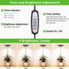 LED Grow Light LED Plant Lamp Height Adjustable Retractable Small Potting Supplement Light for Seedlings and Succulents Flowers