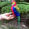 Animal Model Feather Simulation Parrot Statue Colorful Handmade Macaw Statue Not Fade Realistic Birds Model Decoration Yard