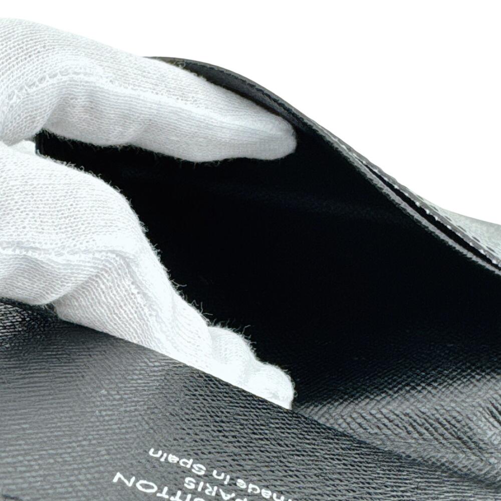 LOUIS VUITTON M30922 Taiga leather Anne Vert Cult De Visit Card Case black leather Used