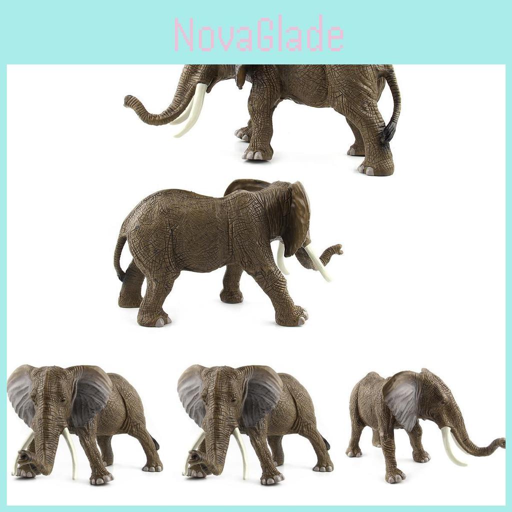Realistic Pvc Elephant Model Figurine With Detailed Features For Home Decor And Collectibles