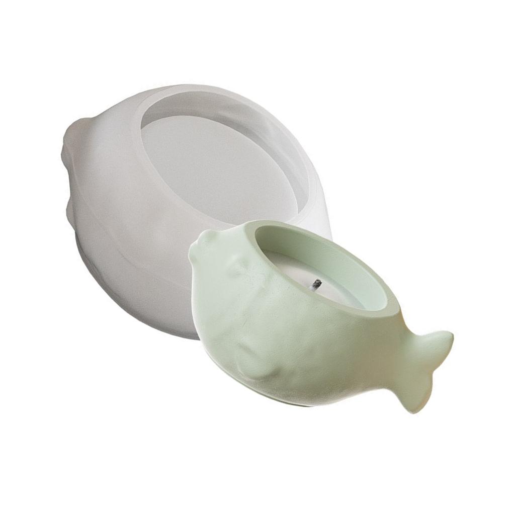 Creative Fish Tank Shape Silicone Candle Holder Mold For DIY Succulent Flower Pot And Jewelry Storage Box Crafting