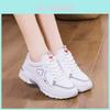 Womens Casual Sneakers With Cross Strap Pu Upper For Spring Autumn Active Wear