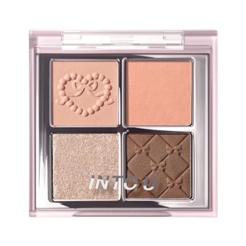 INTO U Eyeshadow Rotational Palette 4 Colors Shine Glitter Pearl #SA01 Nutcracker