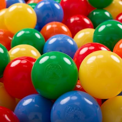 Soft Plastic Play Balls for Children 1200 Balls/6cm-2.36in Colourful Made In Eu, Yellow/green/blue/red/orange