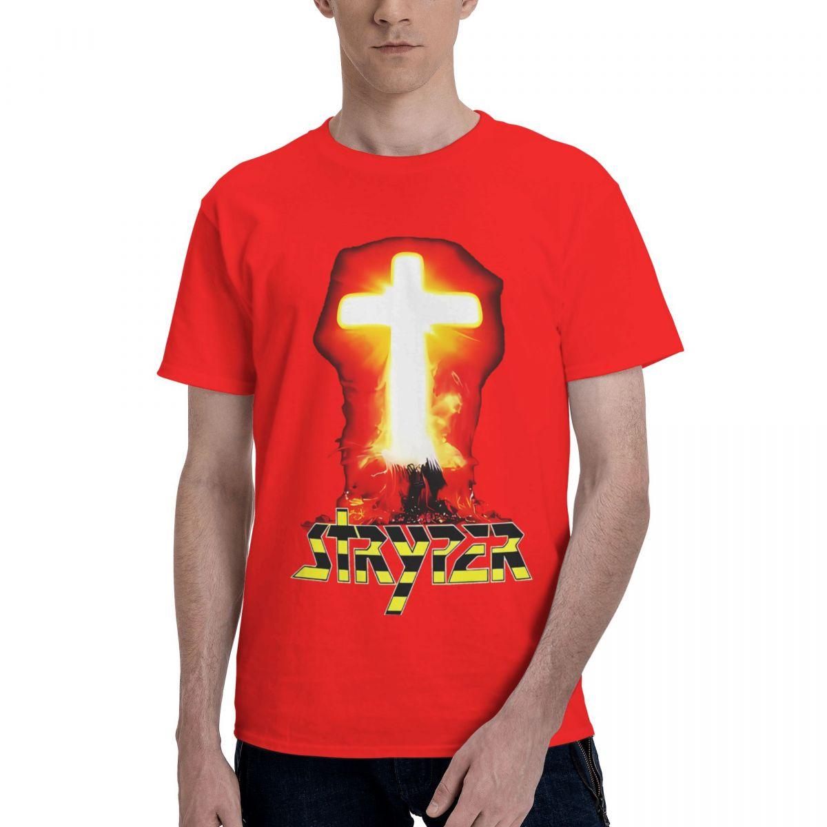 Stryper Logo Christian Rock Band 100 Cotton Casual Breathable Confortable Men Top Mens Clothing Brands Funny Shirt S