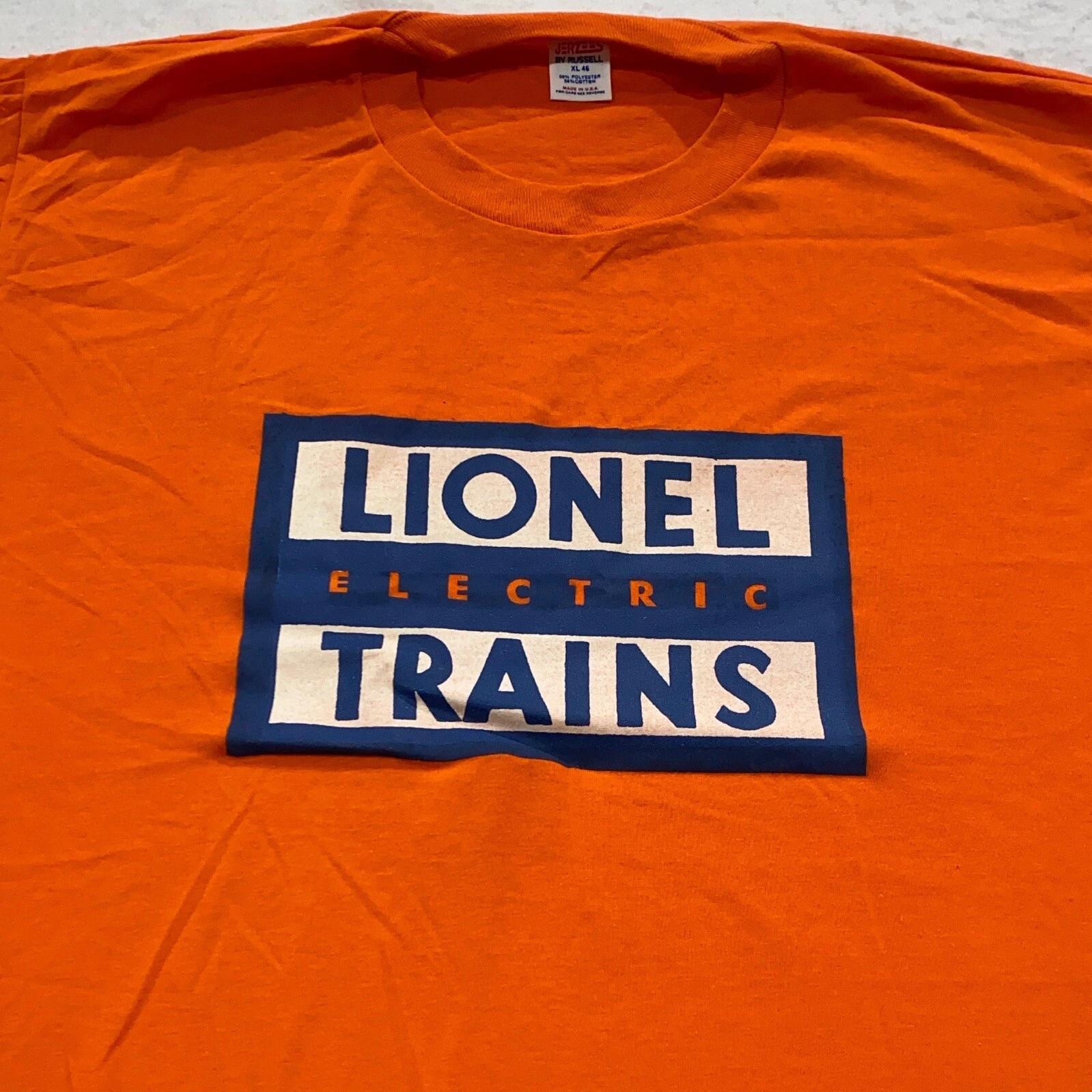 

vintage 80s LIONEL ELECTRIC TRAINS T-Shirt LARGE model railroad 90s 3XL