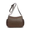 Everyday Versatile Rhombus Pattern Crossbody Bag Trendy Two Option, Multi Compartment Layout for Weekend Short Trips