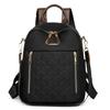 Rhombus embroidered thread backpack women's new women's backpack Korean version fashionable large-capacity anti-splashing travel backpack