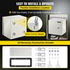 NEMA Stahlgehäuse, 8 x 8 x 6'' NEMA 4X Stahl Elektrobox, IP66 Wasserdicht & Staubdicht, Außen- / Innen-Elektro-Verteilerkasten