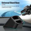 Universal Car Charger Chasis Bracket Double Clamp Connection Mobile Phone Holder Base Dashboard Mount Air Outlet Clip GPS Use