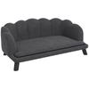 Dog Sofa, Pet Couch Bed for Medium, Large Dogs, with Legs, Cushion - Grey
