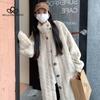 Winter Faux Fur New Fur Long Knee Coat Women Lamb Furry Coat High Quality Women's Casual Style Long Coat