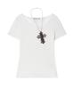 ILLIO White-Python Cross Necklace T-Shirt