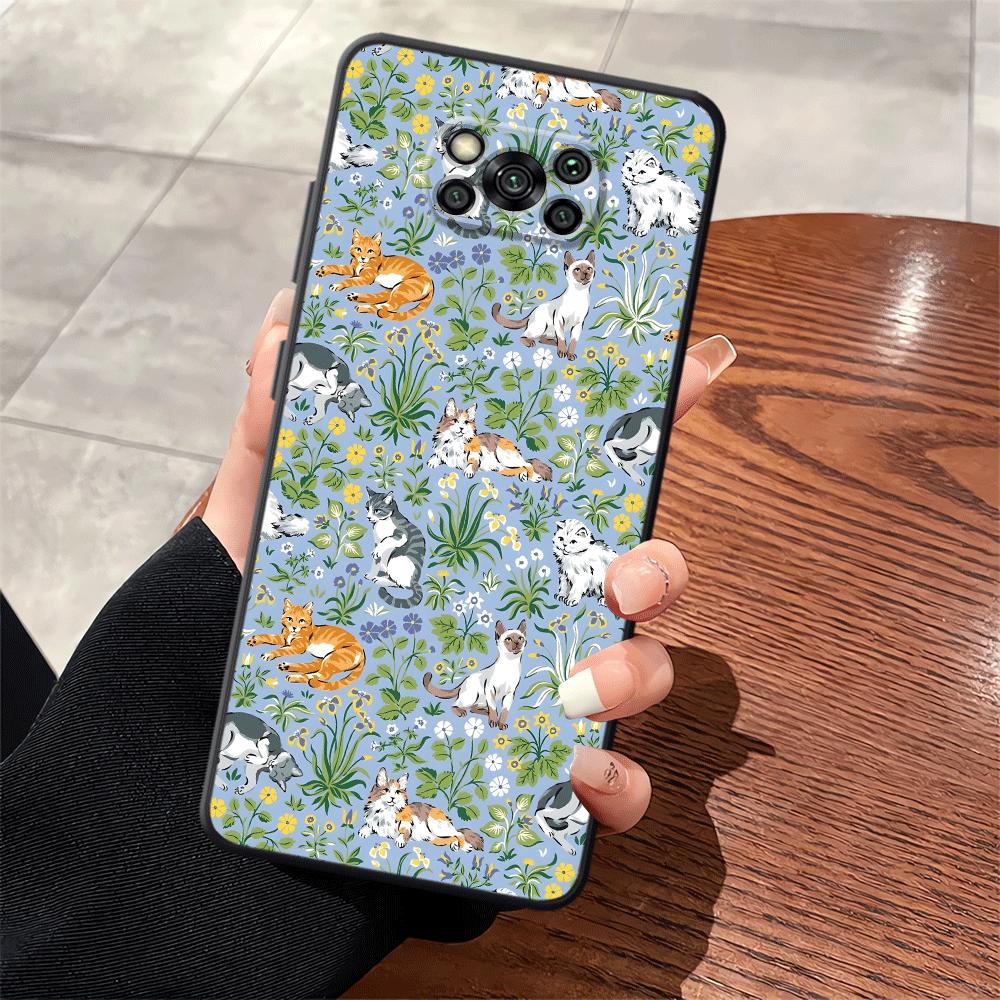 

Cartoon Flower Animals Case for Xiaomi Poco F8 C61 F3 M3 M4 M7 Pro F1 C71 C50 C75 X3 X4 X5 X7 Pro M5 Funda Phone Cover Poco F7 Ultra