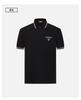 [Skin Friendly, Comfortable, Fashionable, Color Blocking] Spring and Summer Clean, Simple, Versatile Men's Short Sleeved Polo Shirt for Commuting