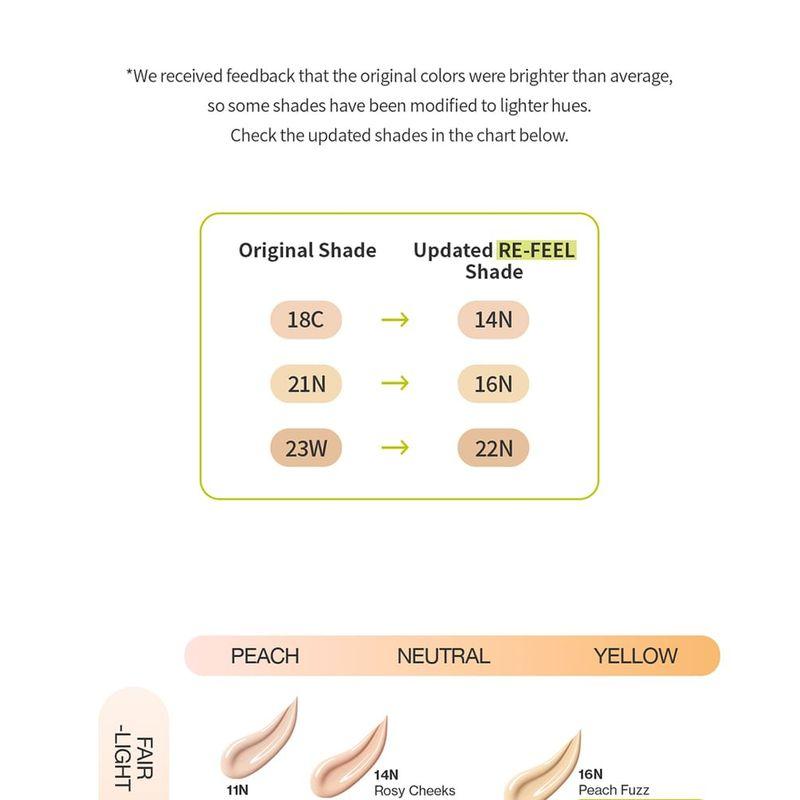 UNLEASHIA - Bundle: Satin Wear Healthy-Green Cushion Re-Feel Refill + Case Set - 5 Colors