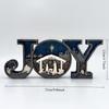 New Christmas Creative Design Letter Ornament Wooden Home Office Desktop Nightlight Decoration Crafts Ornament Birthday Gift