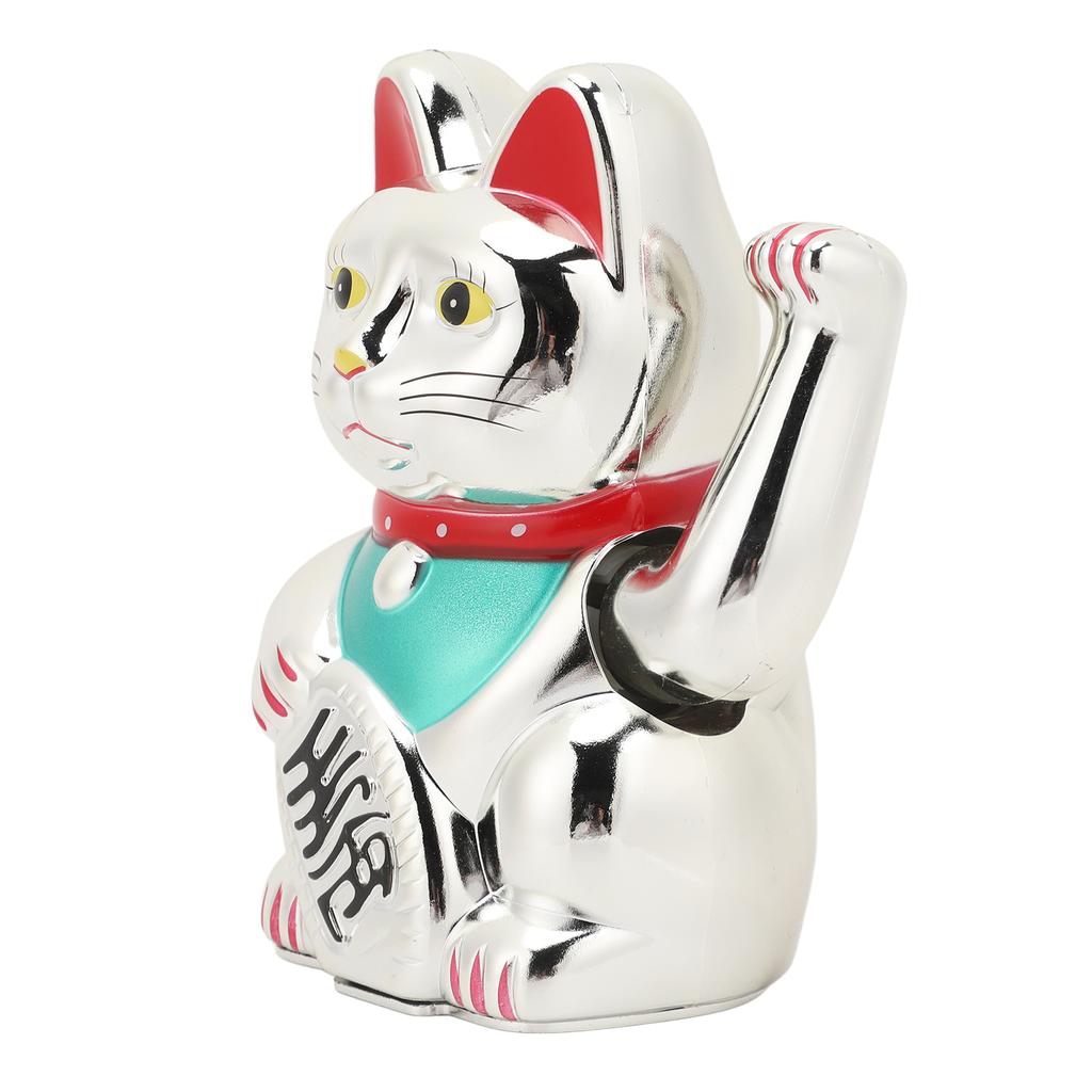 Waving Arm Cat Ornament Hand Waving Plastic Electric Hand Waving Cat Decoration for Home Car Shop