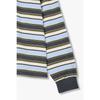 STudio Tomboy Men Mini Logo Wappen STripe Long Sleeve T shirT 9176322982a