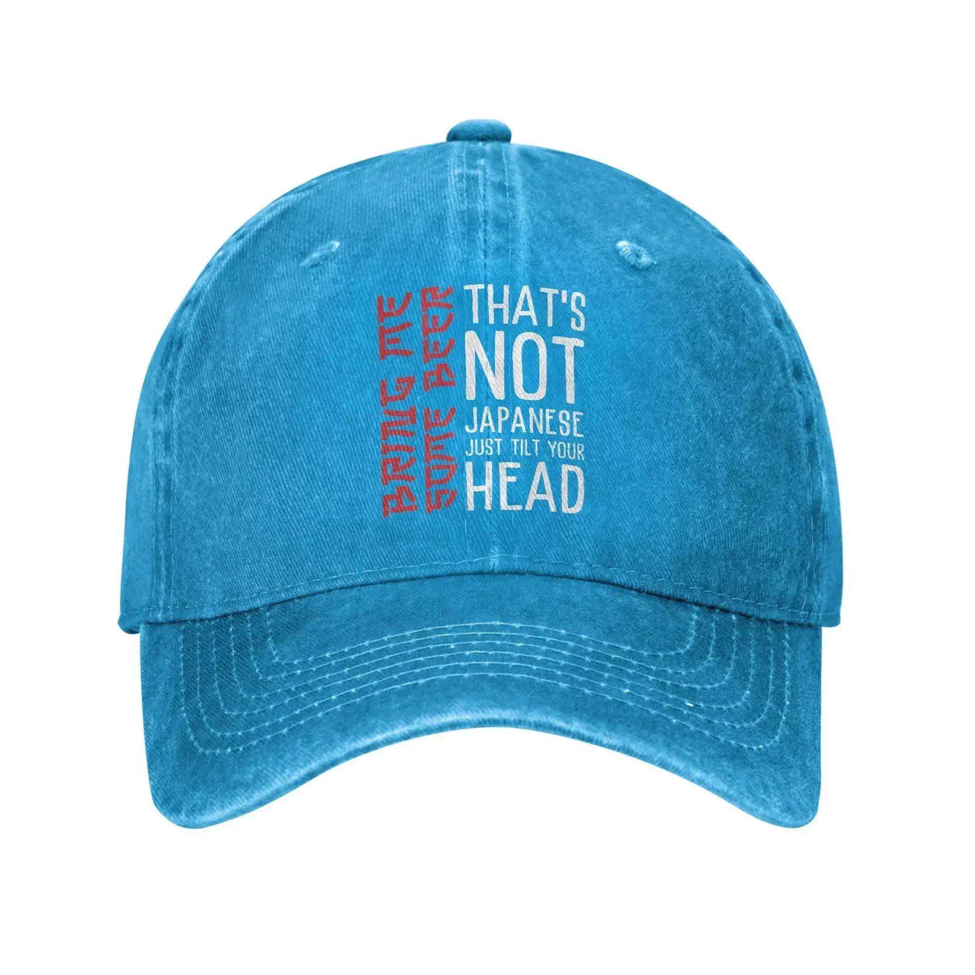 Men Women This Is Not Japanese Turn Your Head Cap Headwear Baseball Caps Casual Trucker Hats Adjustable 1pc