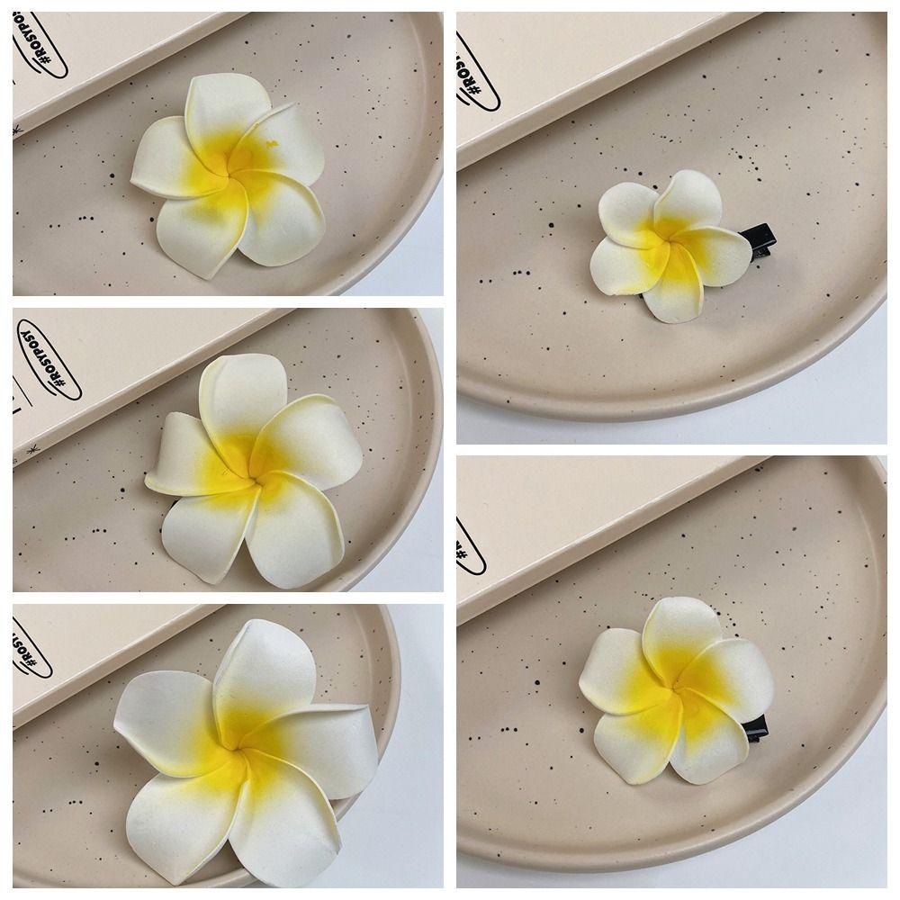 Korean Style Simulation Flower Hair Clip Bohemian Style Beach Hair Clip Cute Flower Hairpin  Summer
