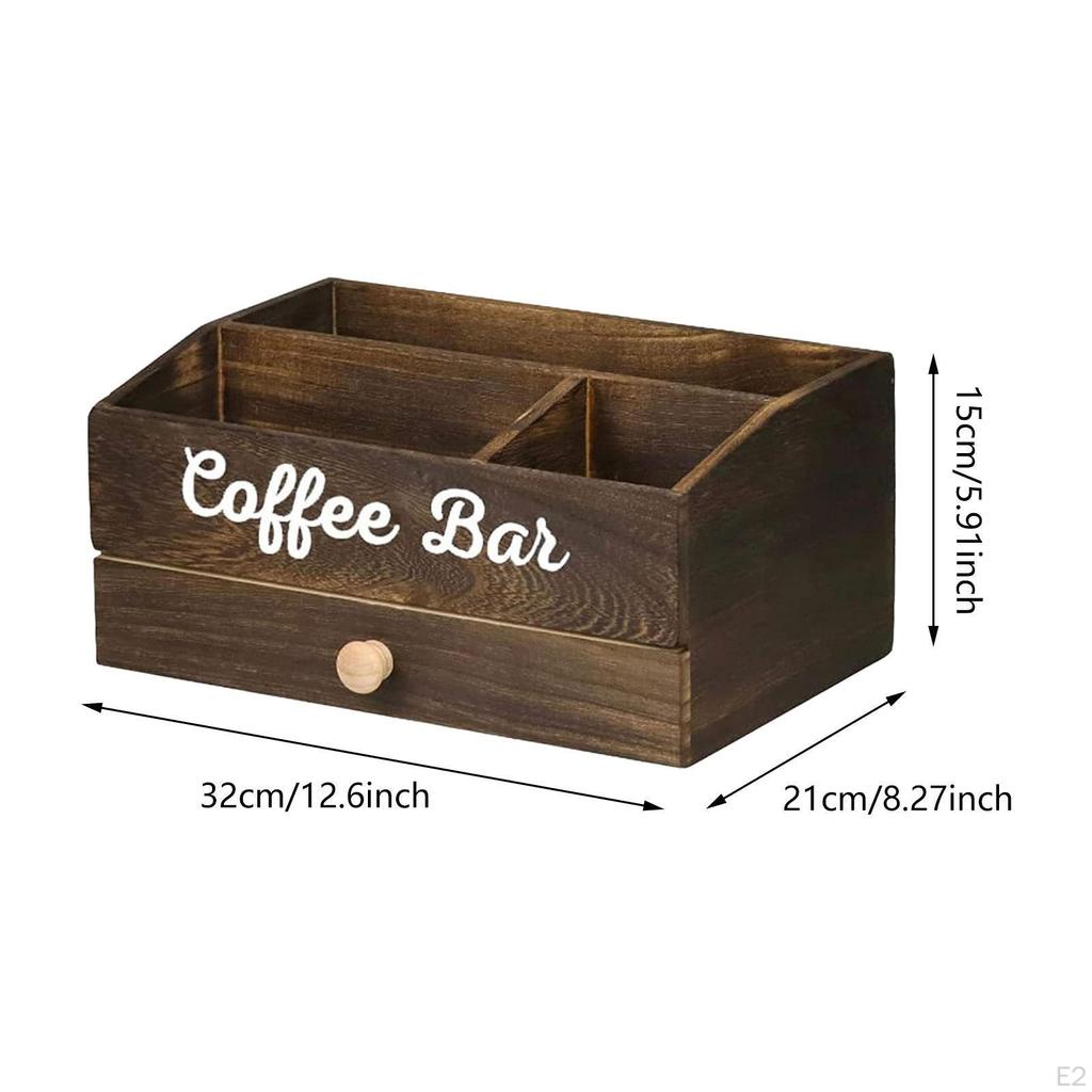 Coffee Station Organizer Countertop Tea Shop Space Saving Pod