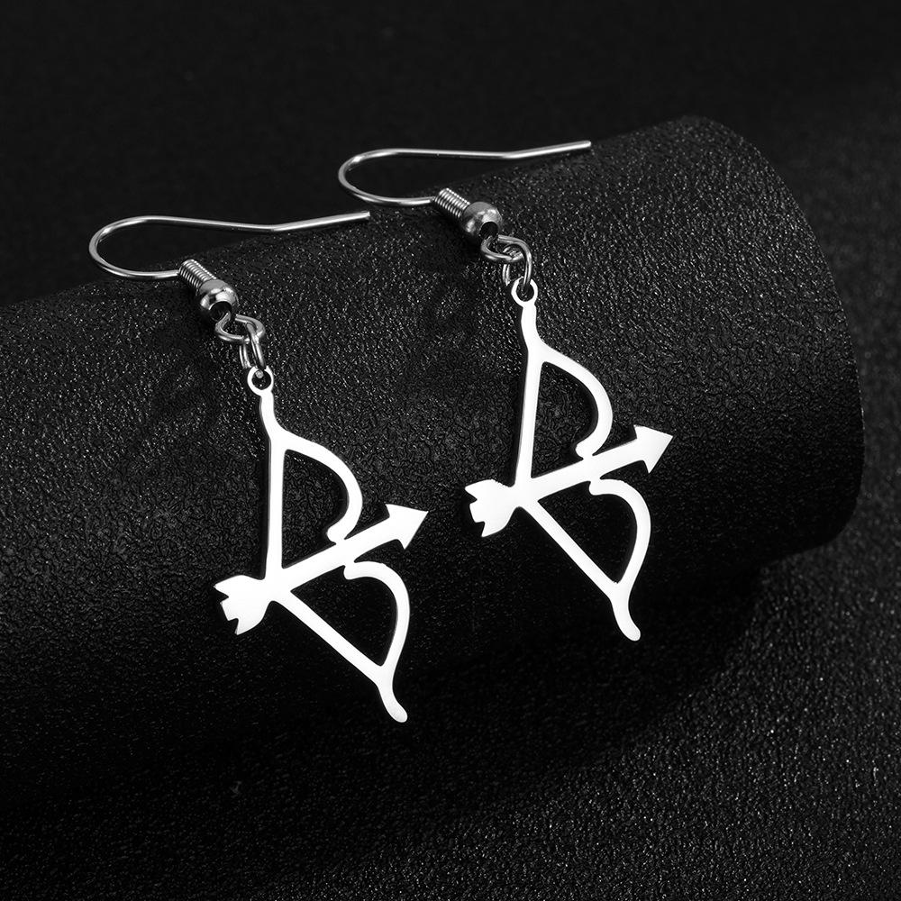 Cupid's Arrow Stainless Steel Clavicle Necklace for Women - Fashionable, Retro, Versatile Jewelry