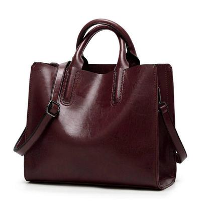 Vintage taška s hornou rukoväťou z umelej kože Kabelky Taška cez rameno Ležérne Dámske Messenger Tote Žena