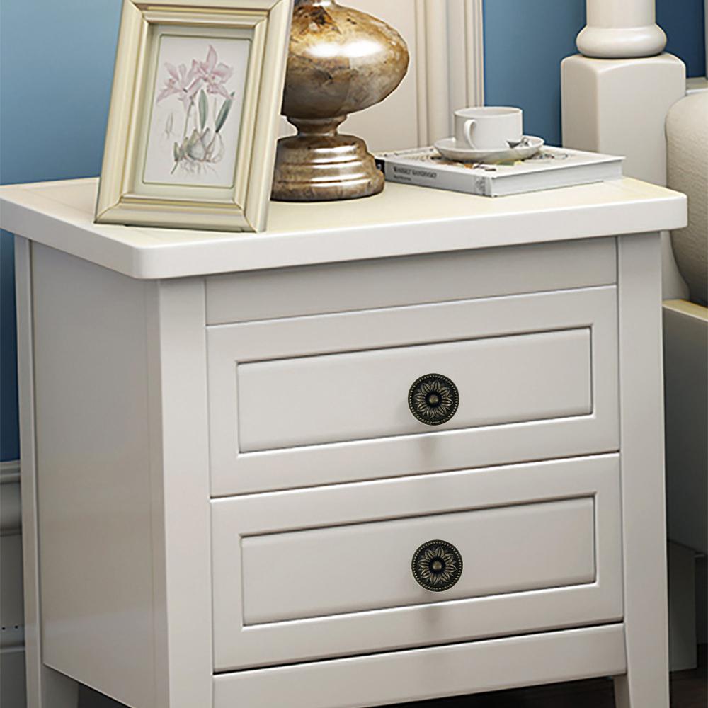 6/12pcs Vintage Knobs Cabinet Handles Bronze Cabinet Pulls Kitchen Cupboard Single Hole for Bedside Table Handle Drawer Knobs