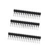 90° Dual Row Pin Header, 2.54MM Pitch, 1x2 to 1x40 Pins