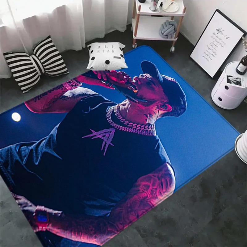 Mode Modern Rapper Patroon Tapijt voor Slaapkamer Woonkamer Bank Computerstoel Gebied Zacht Kleed Vloermatten Badkamer Antislipmat