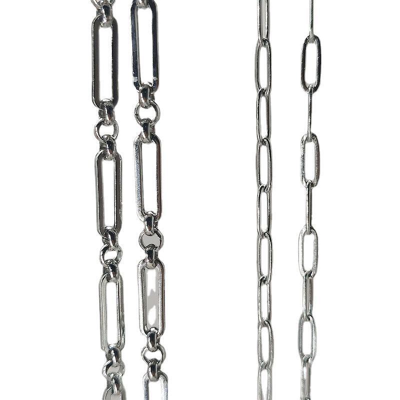 Titanium Steel Retro Cross & Box Chain Necklace for Glasses - Fashionable, Non-Slip Pendant Accessory for Women