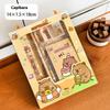 6pcs/set Cartoon Capybara Pencil Stationery Set Kawaii Eraser Pencil Sharpener Children Student Stationery Supplies
