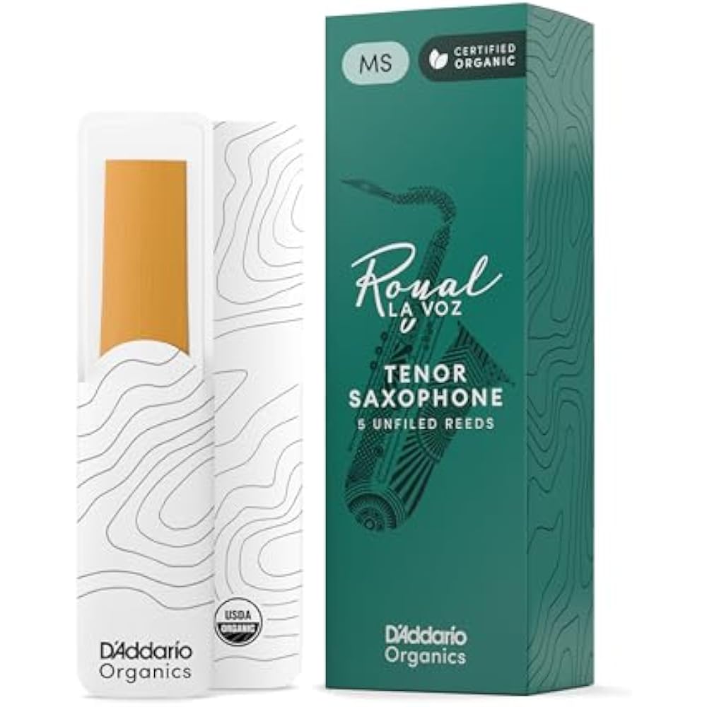 D Addario WoodWinds Daddario Reed Tenor Saxophone LA VOZ RKC05MS [Hardness: Medium Soft] Pack of ...