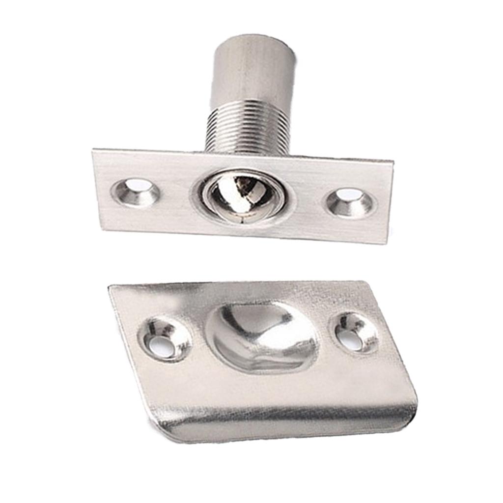 

Stainless Steel Adjustable Roller Ball Catch Lock for Room Internal Door Cabinet Latch Home Hotel Use