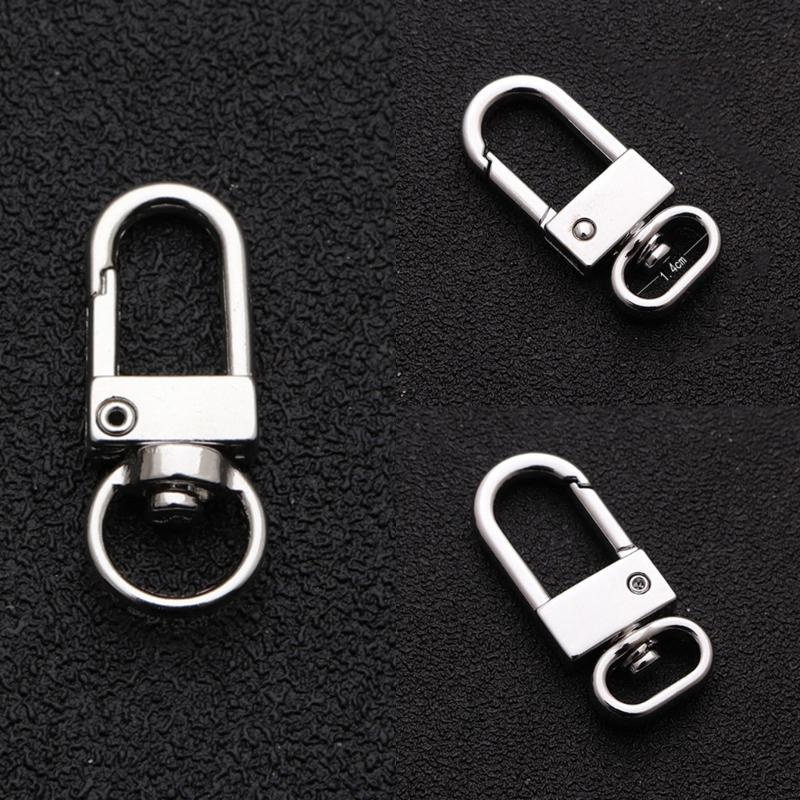 100Pcs Delicate Zinc Alloy Swivel Clips Carabiner Clip Swivel Triggers Dog Buckle KeyRing for Creative DIY Projects