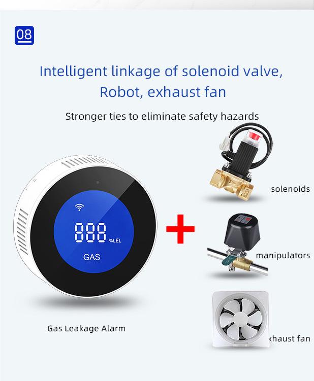 Detectoare de gaz natural Graffiti WiFi Alarme