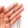 30Pcs Stylish Rod Pendants Metal Jewelry Supplies Jewelry Craft Metal Stick Pendants for Custom Necklaces and Earrings