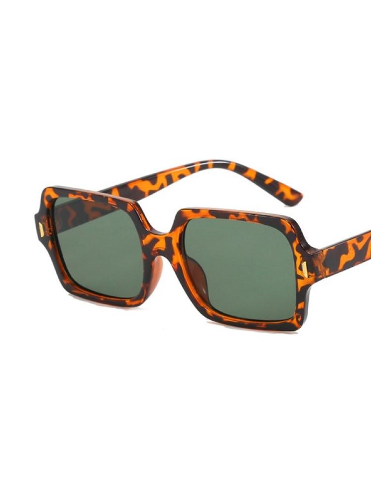 Vintage Square Sunglasses Women Frame Female Rectangle Sun Glasses Gradient Brown Retro Designer Style Eyewear Oculos De Sol
