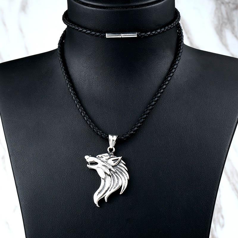 BEIER new store  new Viking wolf head necklace pendant totem personality animal men's pendant Fashion jewelry gift LLBP8-409P