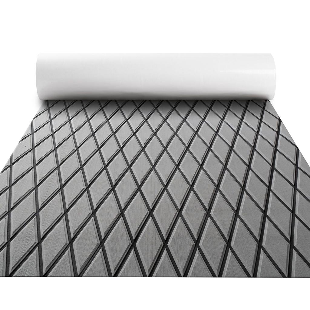 Boat Flooring Eva Foam Mat Deck Sheet Marine Yacht Teak Decking Sheet Adhesive Carpet Decking Pad Anti-Skid 2400x450x6MM