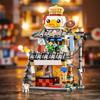 City Mini Street View Snack Bar Barbecue Shop Model Building Blocks DIY Gourmet Shop Streets Bricks Toys for Children Adult
