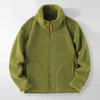 Boys and Women's Double-Sided Coral Fleece Jacket - Warm, Thickened Autumn/Winter Cardigan for Outdoor Use