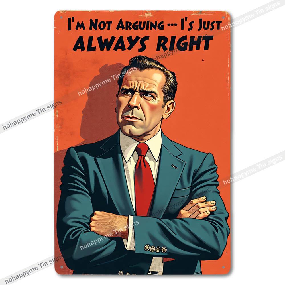 Retro Metal Signs Humorous Quotes Wall Art Home Decor Tin Plaques Office Bar Cafe Decoration