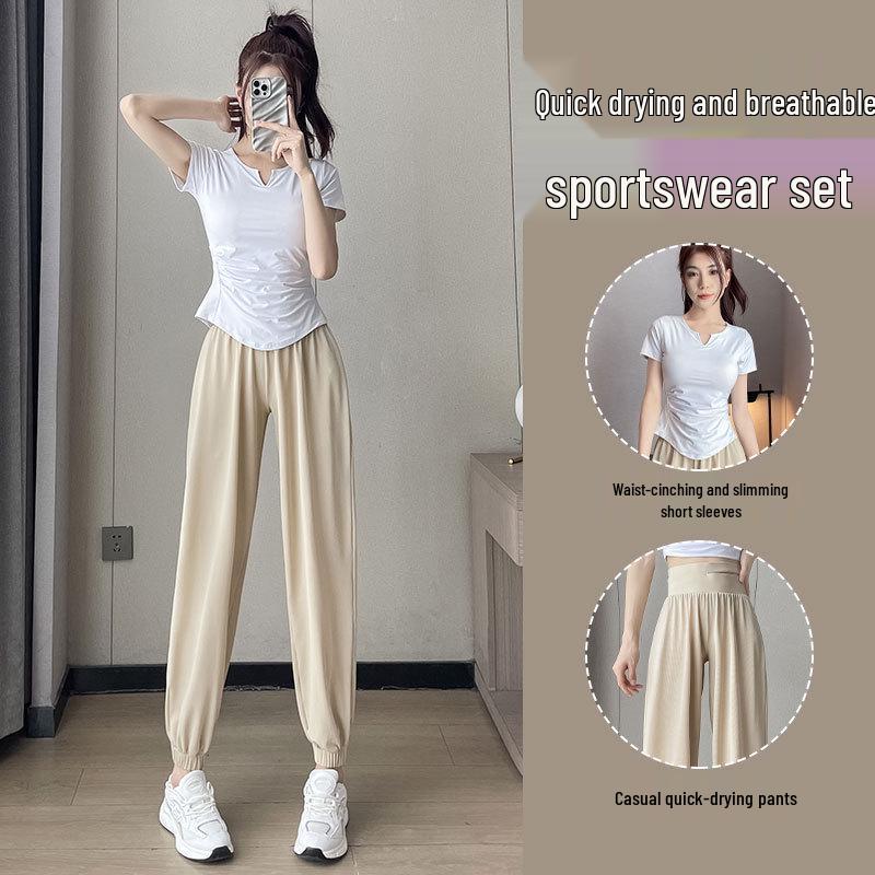 2025 Women's Quick-Dry Running & Fitness Sportswear Set - Yoga Pants & Hiking Outfit