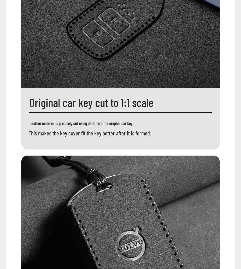 Volvo XC60/S90/XC40/XC90 Key Cover for Men & Women – Premium Case with Buckle & High-end Rope