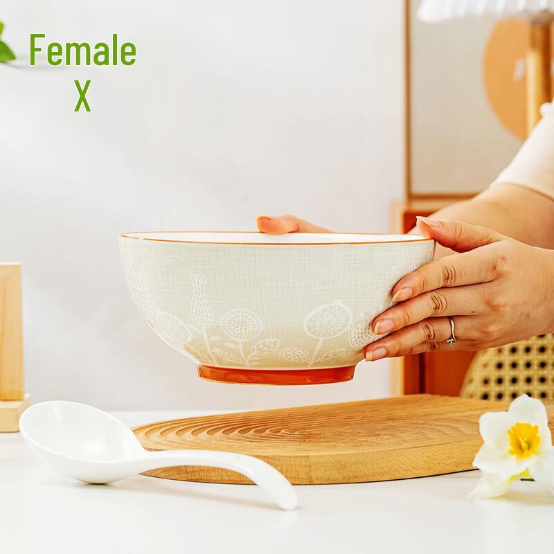 

Haoya Jingdezhen Ceramic Timeless Nordic 8-inch Soup Bowl