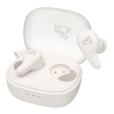JVC Kenwood Victor Trådløs Bluetooth 26 Timers Støjreduktion med Sheer White HA-A22T-W Øretelefoner, Ver. 5.4, Spilletid, Annullering, Mikrofon, Kompakt,